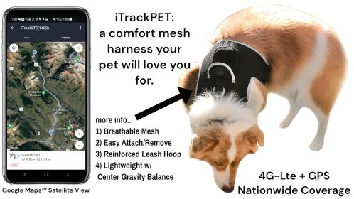 Rechargeable Dog Cat Realtime Mini Pet Locator GPS Collar Tracker NEW Size:S