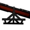 PawHut Wooden Dog Agility Seesaw for Training and Exercise, Platform Equipment Run Game Toy, Weather Resistant Pet Supplies, 71" L x 12" W x 12" H, Bl