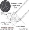 925 Sterling Silver Heart Necklace for Girls Womens Dog Paw Pendant Necklace Love Chain 16''+2''
