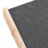 Dog Stair Gray 41.3"x18.5" Solid Wood Fir